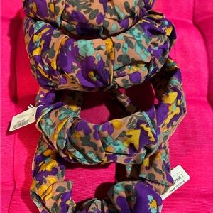 Multicolor Floral knot Headbands set of 4 pieces